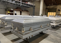 ISO9001 Metalowa trumna pogrzebowa ze stali nierdzewnej, powierzchnia dostosowana i dekoracyjna