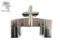 Srebrny ABS Tworzywo sztuczne z tworzywa sztucznego Trumny z kieszonkowym pudrem z dekoracją krzyżową