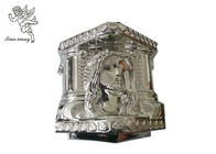 Srebro Plastic Trumny Decoratin, pogrzebowe Elementy dekoracyjne A Casket Christ Model