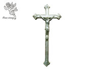 Jezus dekoracyjny pogrzeb krucyfiks, srebrny / miedzi kolor trumny krzyż PP materiał