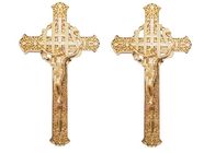 Krzyżówka z trumny w złotym kolorze Rozmiar 29 × 16 Cm
