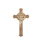 Jezus 3 # Krzyż trumny PP Materiał Krzyż trumny Krucyfiks Złoty kolor