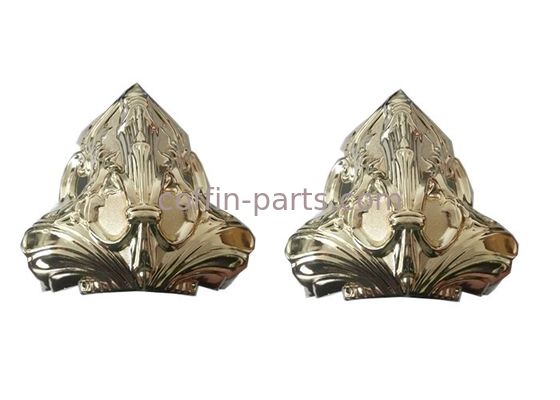 Funeral Decoration Plastic Coffin Hardware , Gold Casket Hardware Kit 68cm X 50cm X 34cm