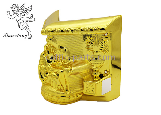 Gary Color Plastic Zacięcia Casket Trumna Dekoracja 60cm X 45cm X 35cm