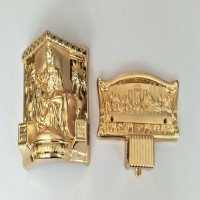 Złoty kolor Tworzywo sztuczne Narożniki trumien Model 9 #