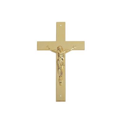 Trumna Krzyż 37 × 13,7 cm Złoty Kolor PP Materiał Trumna Krzyż Krucyfiks