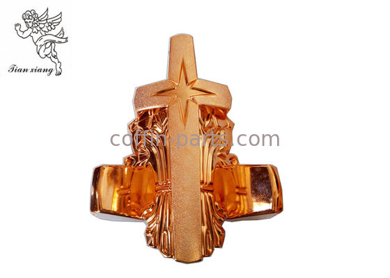 Brass Personalized Coffin furniture Casket Corner with Star PP Material