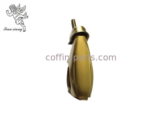 Antique Brass Color Casket Handle Hardware , Coffin Accessories Iron Material