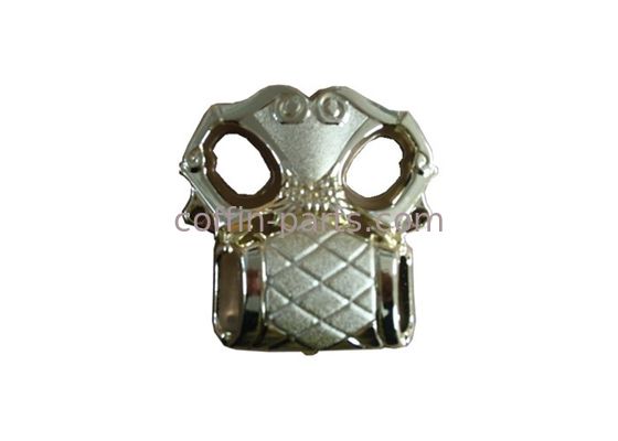 Plastic PP Material Funeral Coffin Parts For casket Golden Decoration