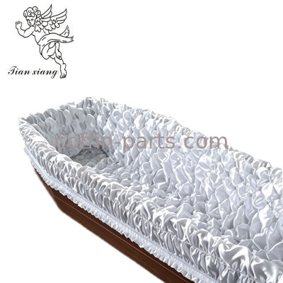 Customizable Interior Metal Casket For Obsequies Decorable Surface